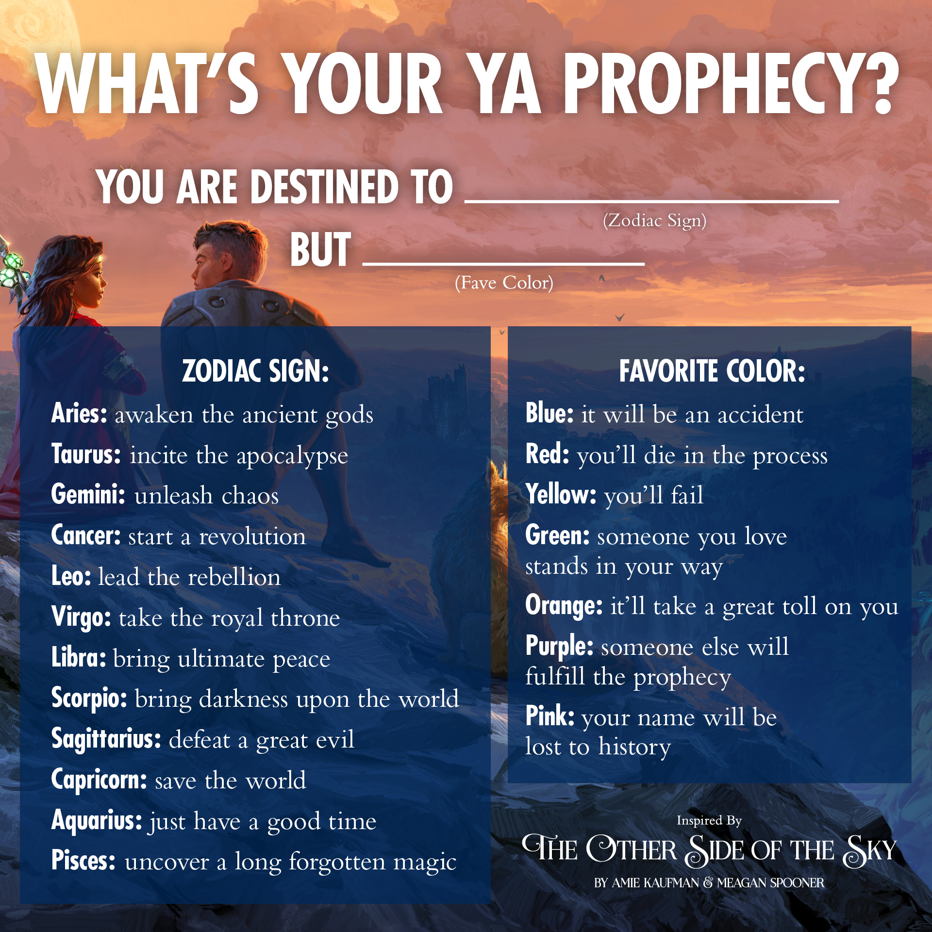 What Type of YA Prophecy Would You Receive? Find Out Now! LaptrinhX